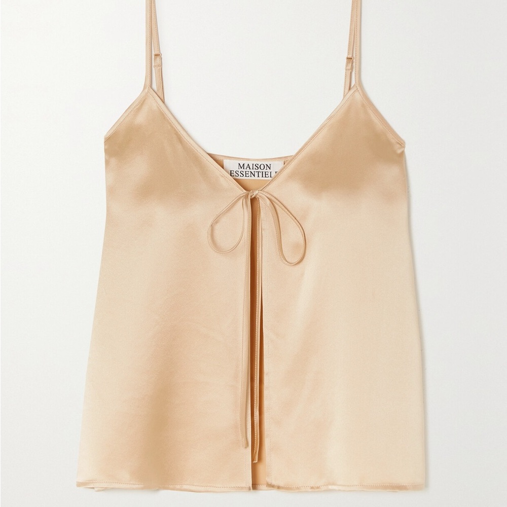 Women's Cream Satin Pajamas